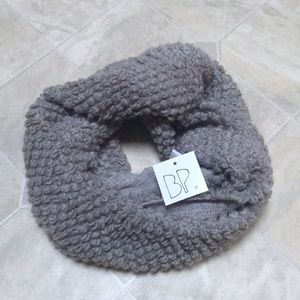 🆕 Nordstrom BP Gray Knit Popcorn Infinity Scarf